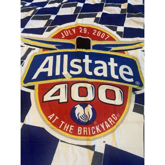 Nascar Beach Towel - Banner July 29, 2007 Allstate 400 at the BRICKYARD - Picture 2 of 6